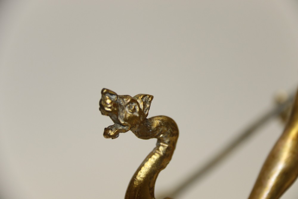 A fine silver and gilt bronze table centre piece in the form of a gondola  View XXIV