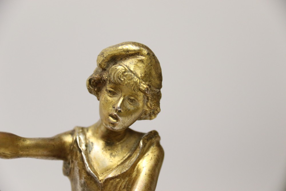 A fine silver and gilt bronze table centre piece in the form of a gondola  View XXVI