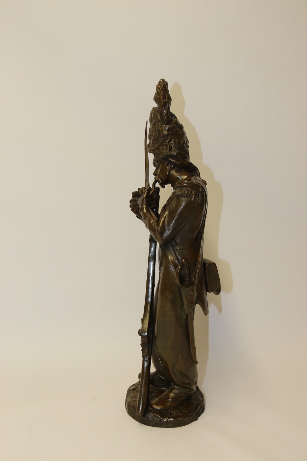 A fine French Bronze Study of a Napoleonic Soldier by Antoine Bofill. View III