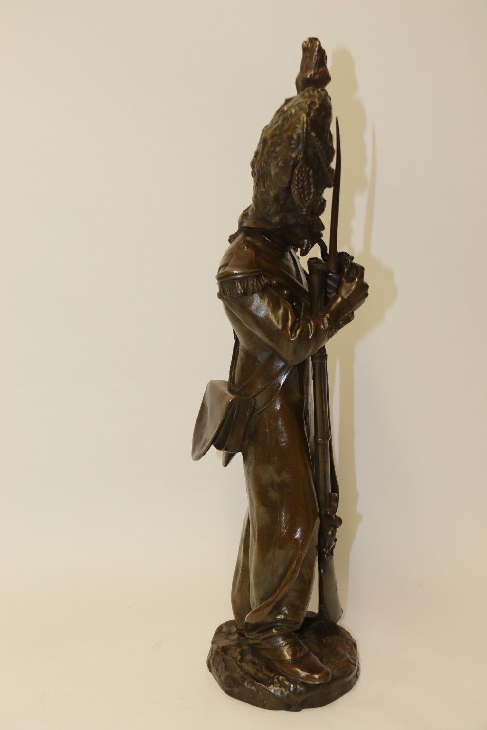 A fine French Bronze Study of a Napoleonic Soldier by Antoine Bofill. View VII