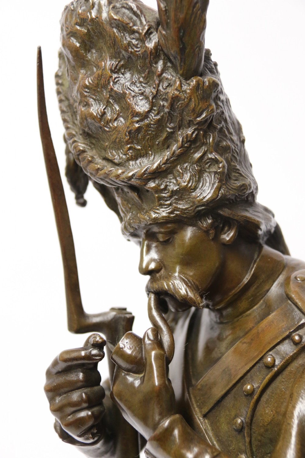A fine French Bronze Study of a Napoleonic Soldier by Antoine Bofill. View XIII