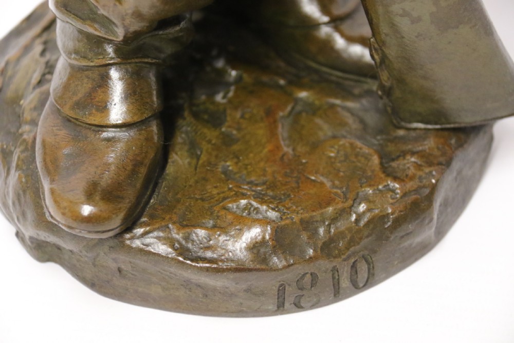 A fine French Bronze Study of a Napoleonic Soldier by Antoine Bofill. View XVII