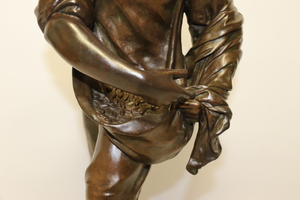A large 19th c bronze sculpture by Henri Ple  View VIII