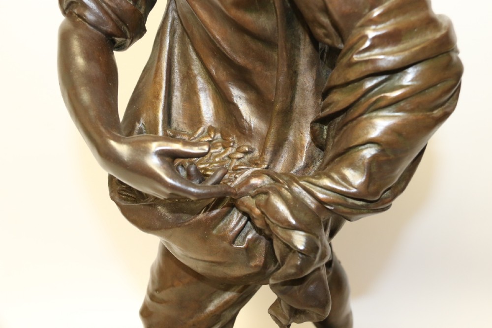 A large 19th c bronze sculpture by Henri Ple  View IX