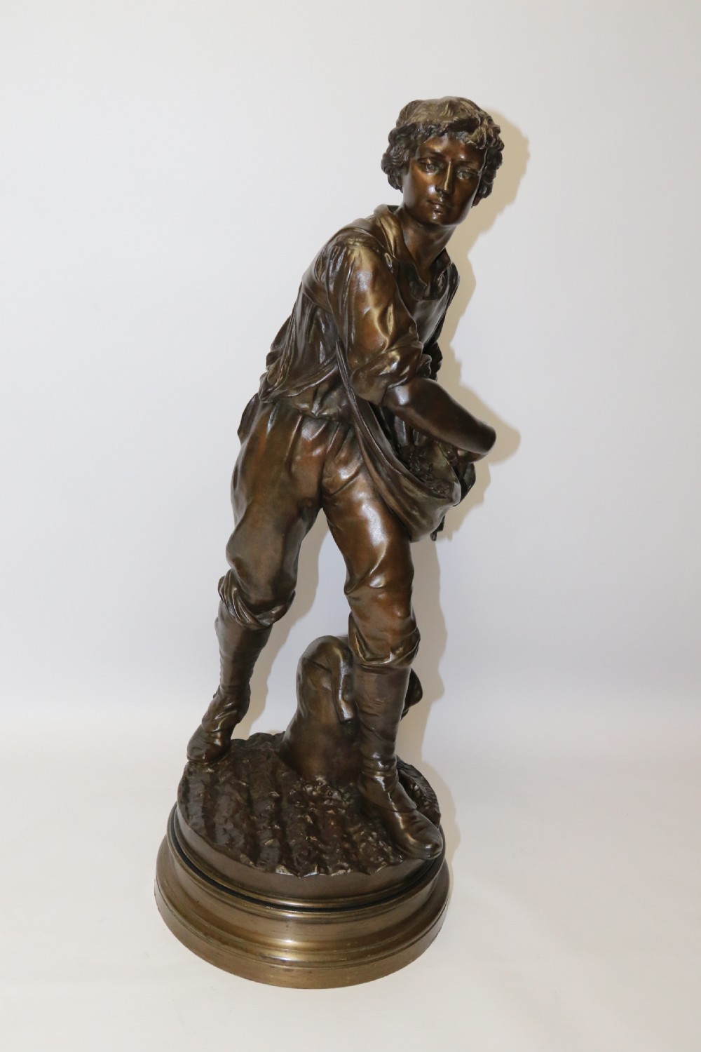 A large 19th c bronze sculpture by Henri Ple  View II