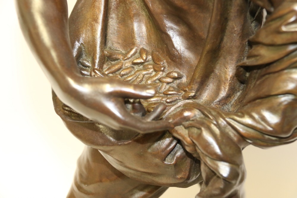 A large 19th c bronze sculpture by Henri Ple  View X
