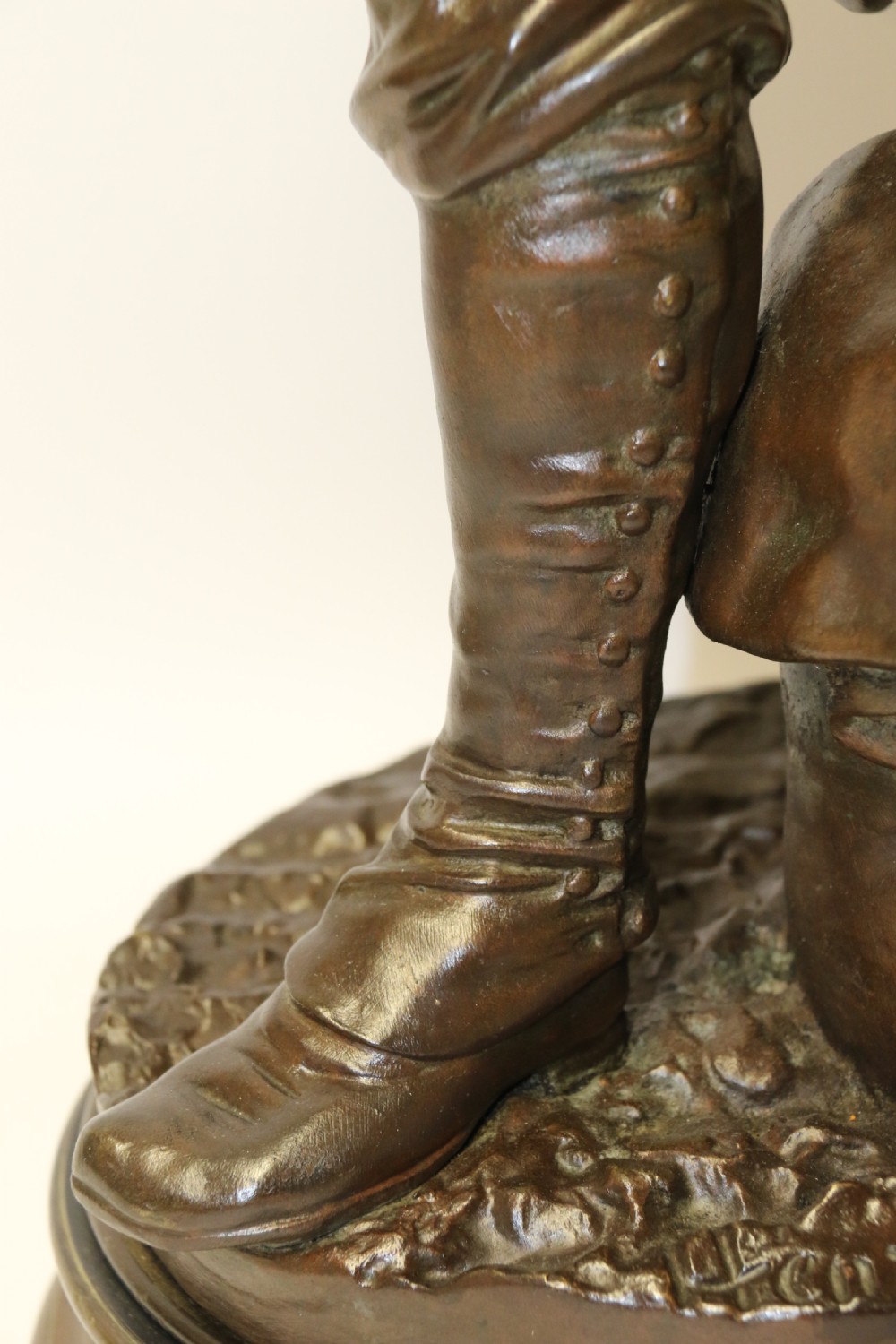 A large 19th c bronze sculpture by Henri Ple  View XII