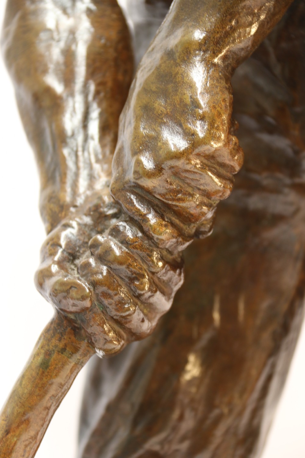 A large bronze muscular figure by Demanet, circa 1920 View IV