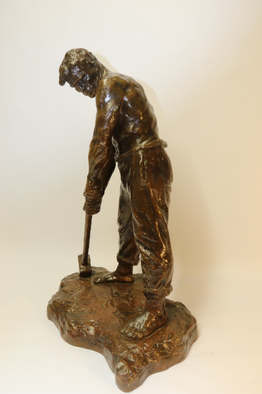 A large bronze muscular figure by Demanet, circa 1920 View VII