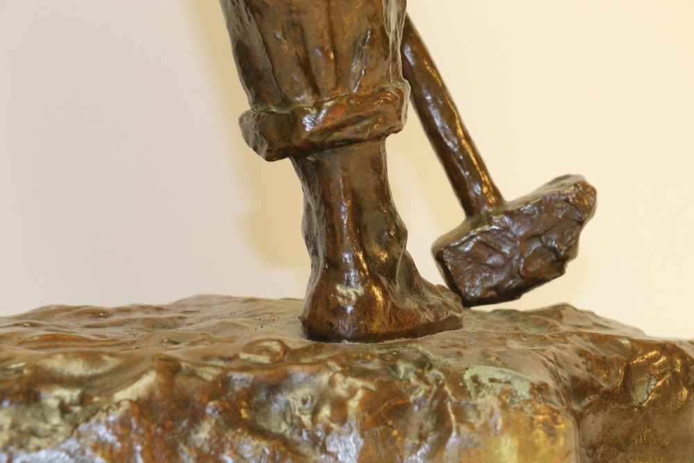 A large bronze muscular figure by Demanet, circa 1920 View XI