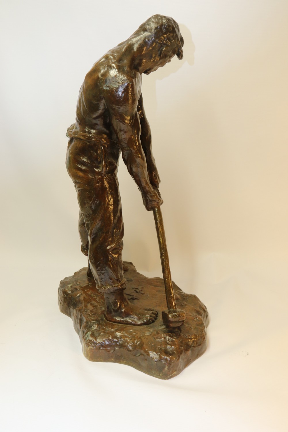A large bronze muscular figure by Demanet, circa 1920 View XIII