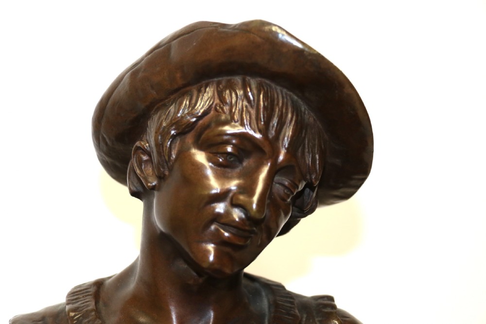 19th century bronze of Robin Hood by Louis Joseph Le Boeuf   View V