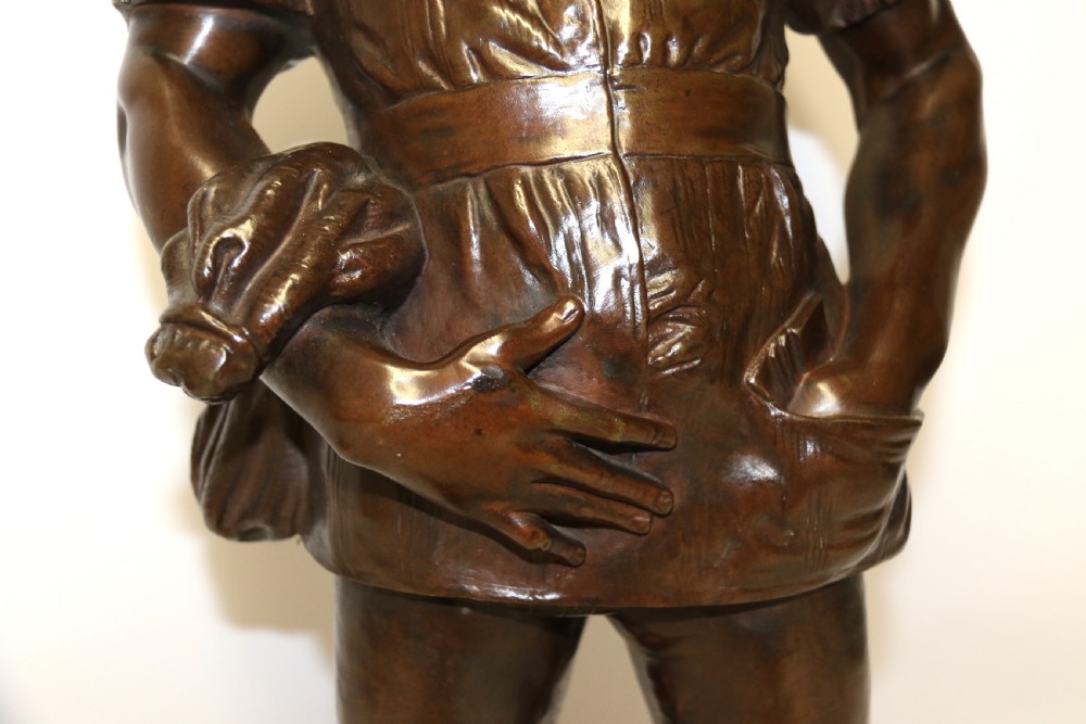 19th century bronze of Robin Hood by Louis Joseph Le Boeuf   View VIII