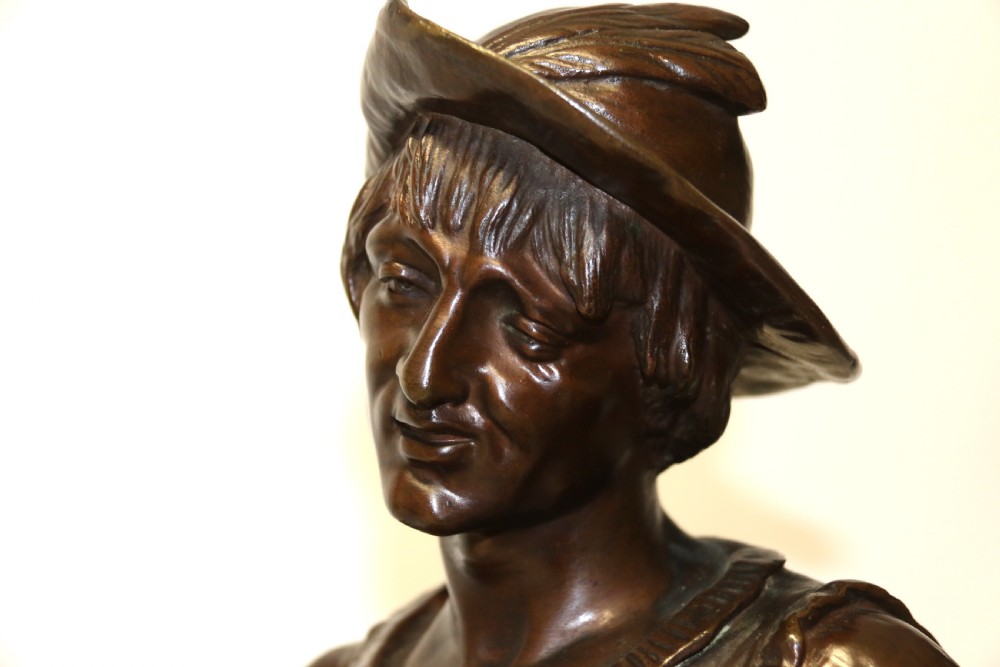 19th century bronze of Robin Hood by Louis Joseph Le Boeuf   View XIV