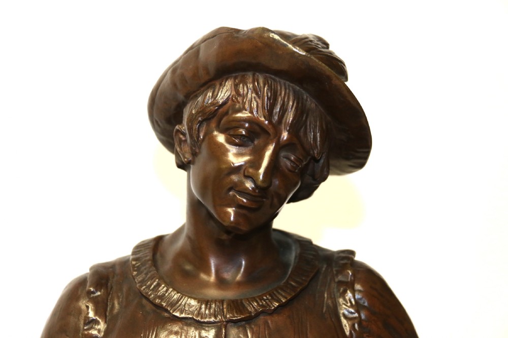 19th century bronze of Robin Hood by Louis Joseph Le Boeuf   View XVI