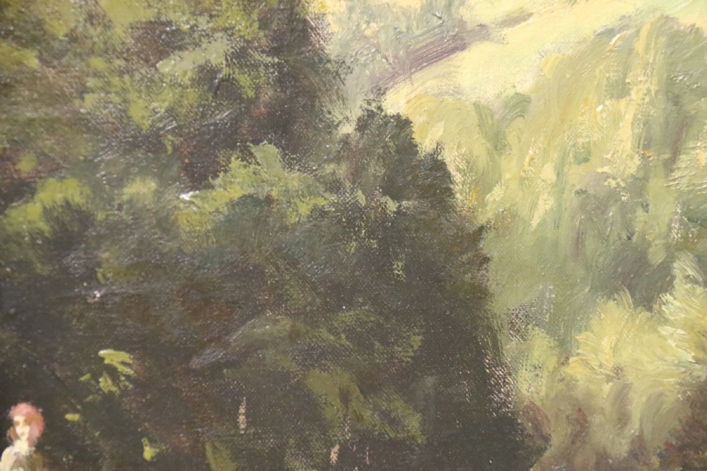 Oil on Canvas Lake District View of the River Derwent by W R Jennings, 1969 View V