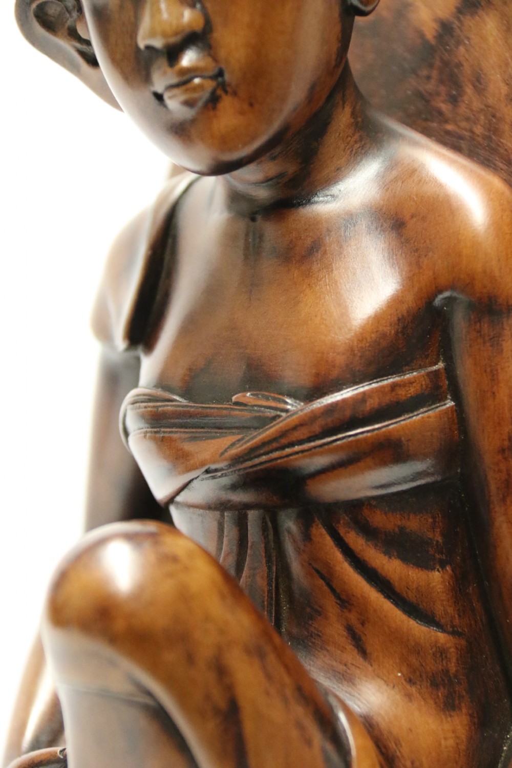 A Fine Pair of Bookends Carved in Hardwood from the Mas Village on the  Island of Bali View X