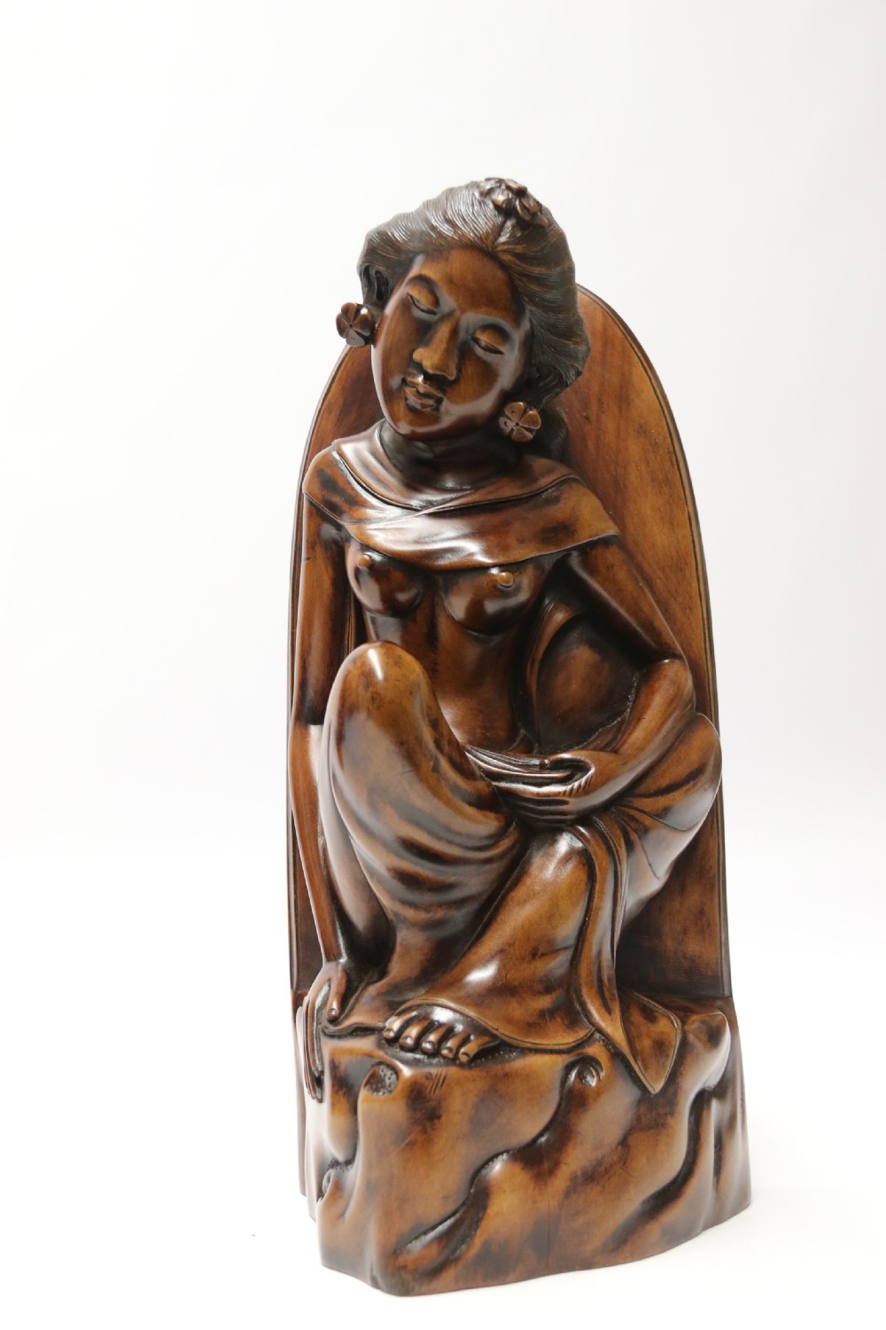A Fine Pair of Bookends Carved in Hardwood from the Mas Village on the  Island of Bali View XII