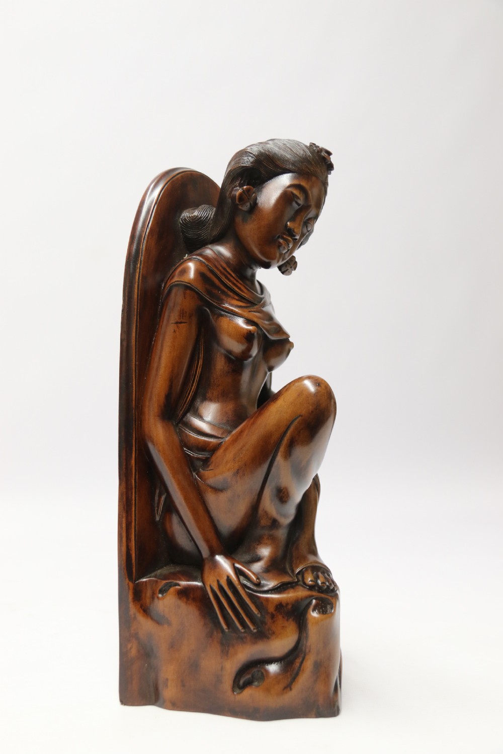 A Fine Pair of Bookends Carved in Hardwood from the Mas Village on the  Island of Bali View XIII