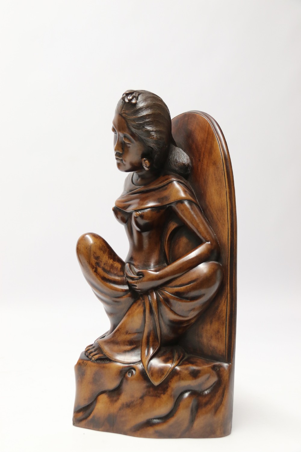 A Fine Pair of Bookends Carved in Hardwood from the Mas Village on the  Island of Bali View XIV