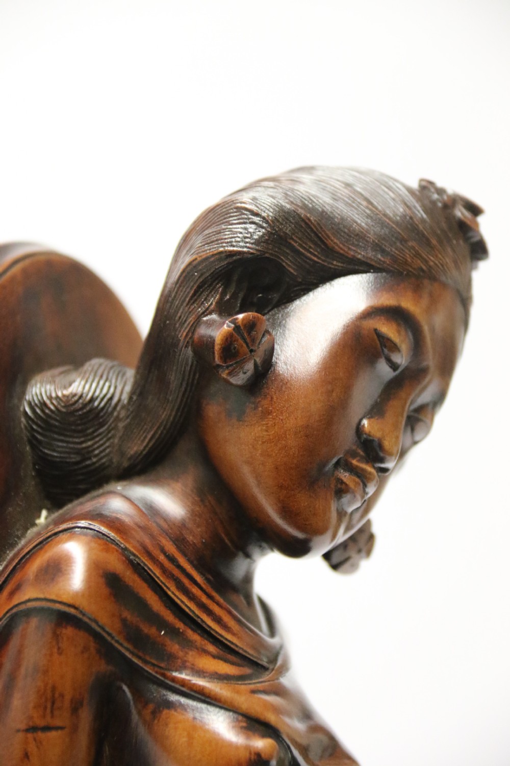 A Fine Pair of Bookends Carved in Hardwood from the Mas Village on the  Island of Bali View XX