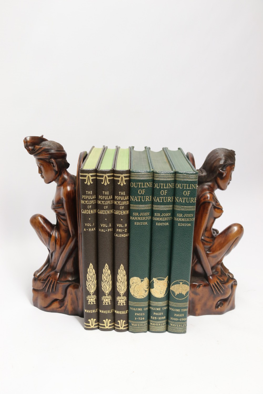 A Fine Pair of Bookends Carved in Hardwood from the Mas Village on the  Island of Bali View XXVII