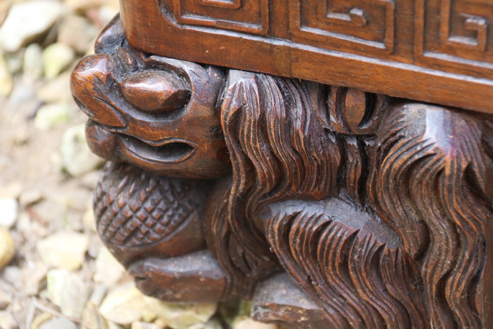 A Superb Chinese Carved Hardwood Chest/Blanket Box View XXII
