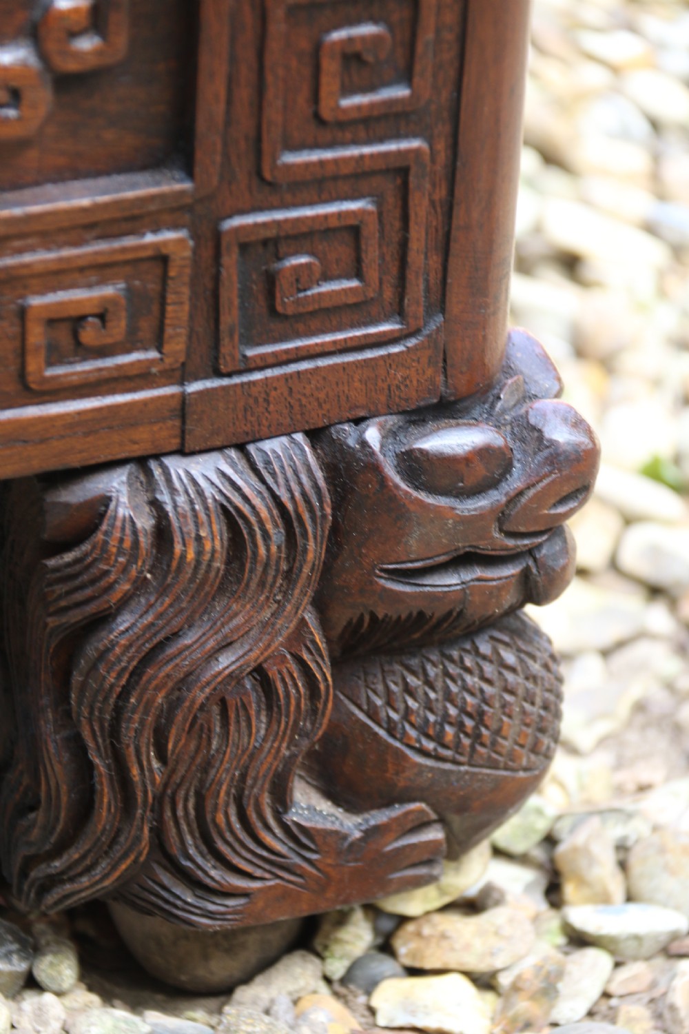 A Superb Chinese Carved Hardwood Chest/Blanket Box View XXV