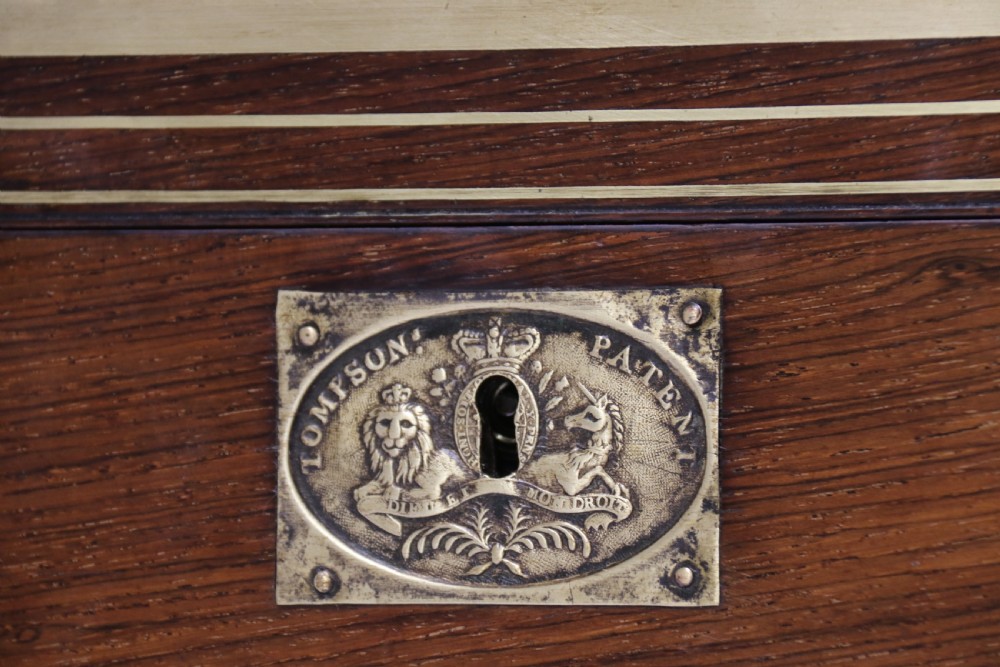 A superb early 19th C gentleman’s brass mounted Campaign Writing Box View XXVIII