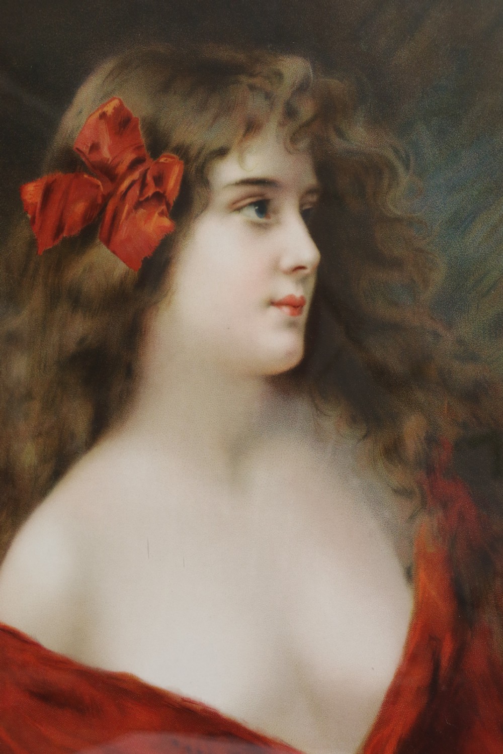 A superb pair of Victorian Angelo Asti Prints of a glamorous young woman. View III