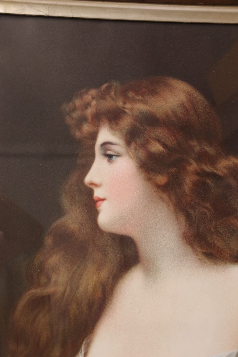 A superb pair of Victorian Angelo Asti Prints of a glamorous young woman. View VII