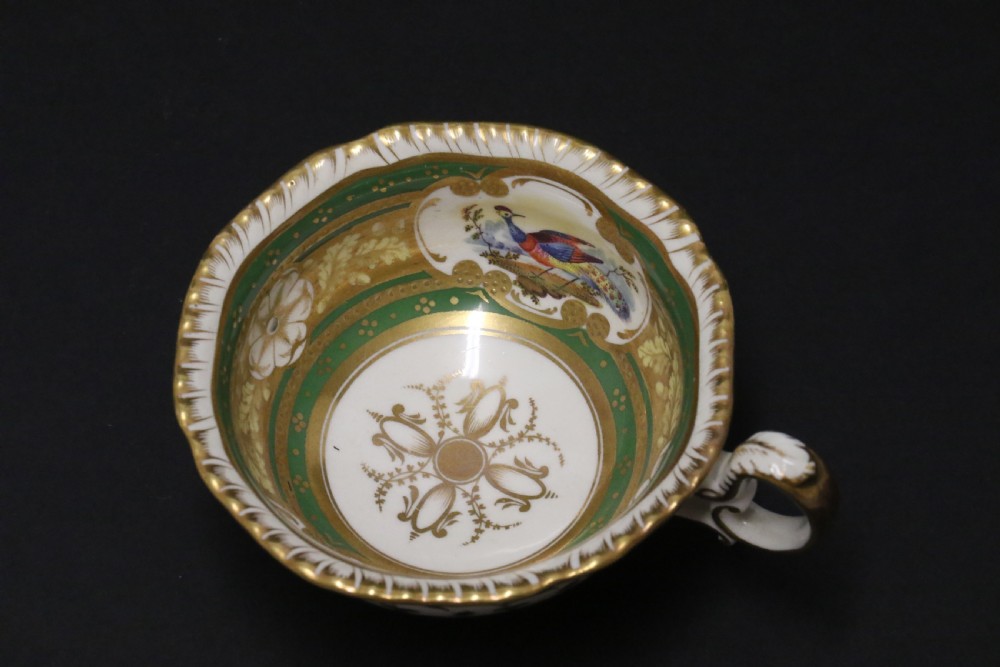 A superb early 19th c English H. R Daniel Porcelain Cabinet Trio View V