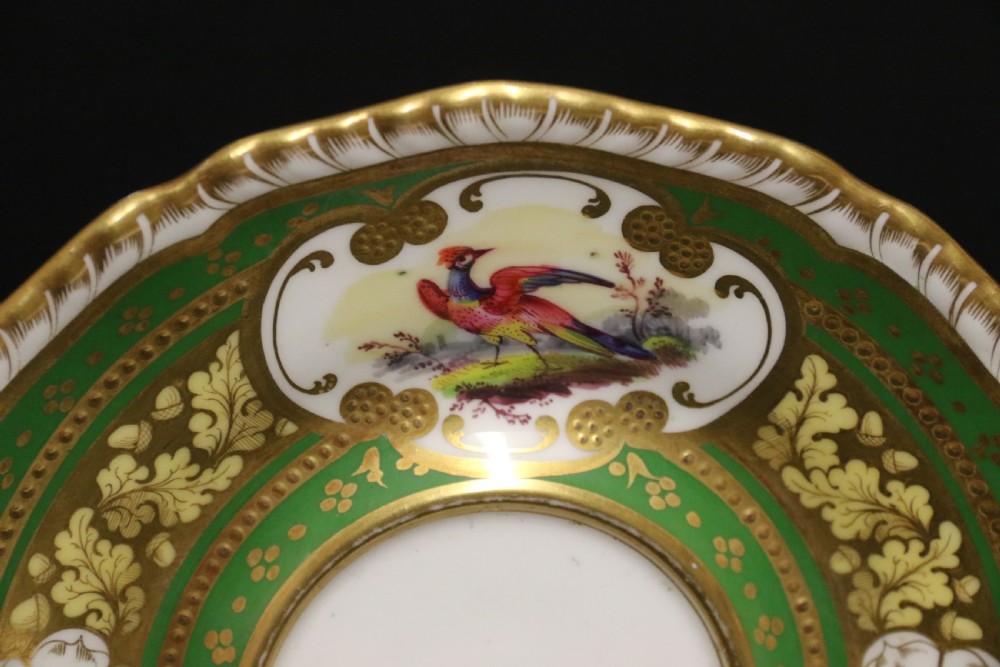 A superb early 19th c English H. R Daniel Porcelain Cabinet Trio View X