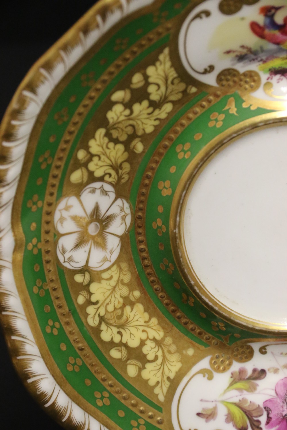 A superb early 19th c English H. R Daniel Porcelain Cabinet Trio View XII
