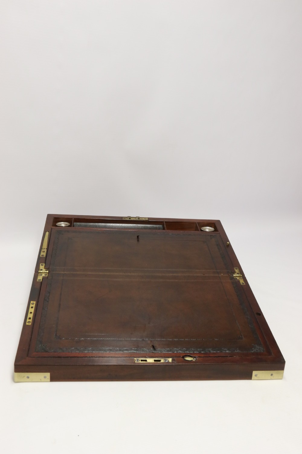 An English early 19th c brass mounted Campaign Writing Box View VIII
