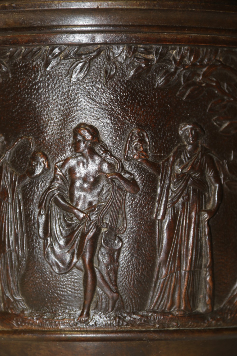 A fine pair of Grand Tour French 19th C Neoclassical Bronze Urns View XVIII
