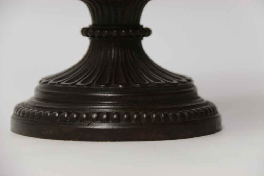 A fine pair of Grand Tour French 19th C Neoclassical Bronze Urns View XIX