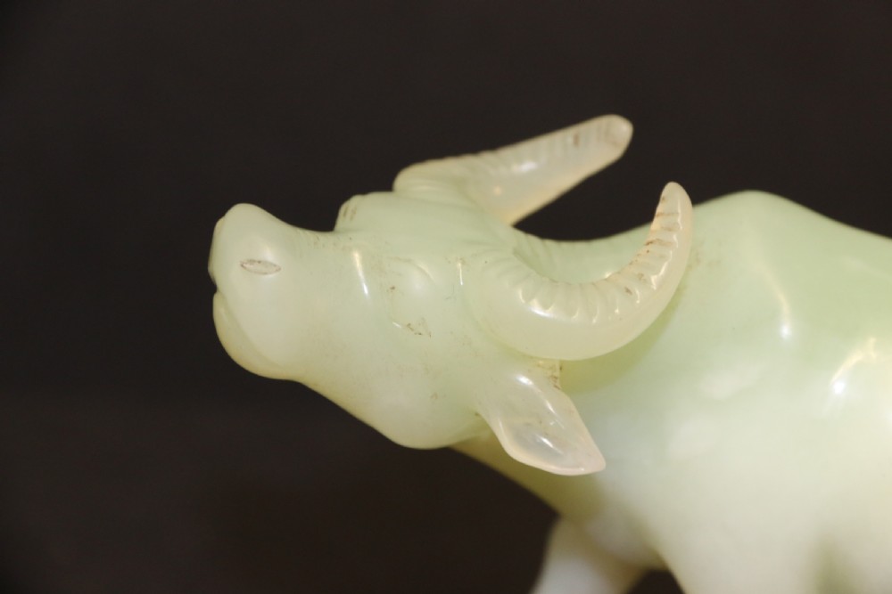 A Chinese hard stone carved water buffalo View IV