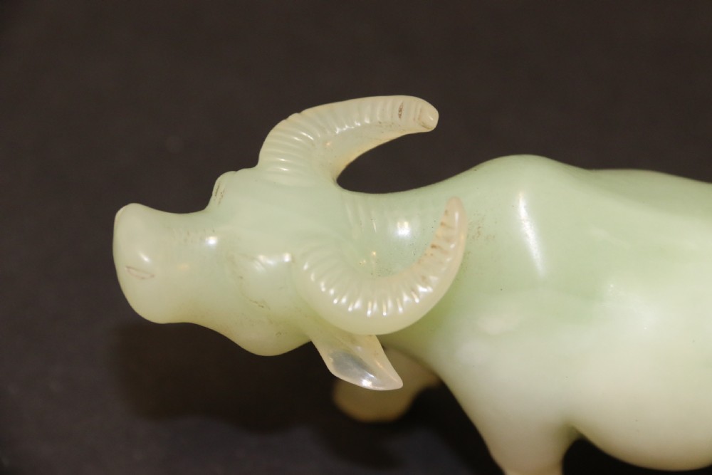 A Chinese hard stone carved water buffalo View XI