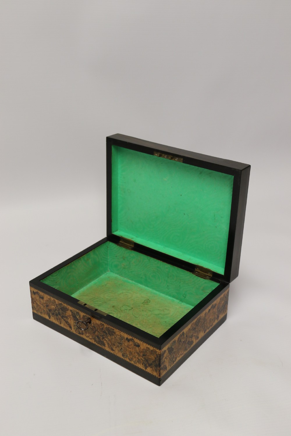 A superb labelled Tunbridge Ware Jewel Box View V