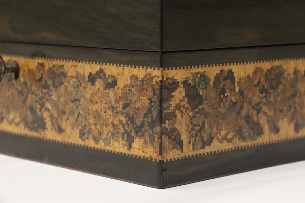 A superb labelled Tunbridge Ware Jewel Box View XI