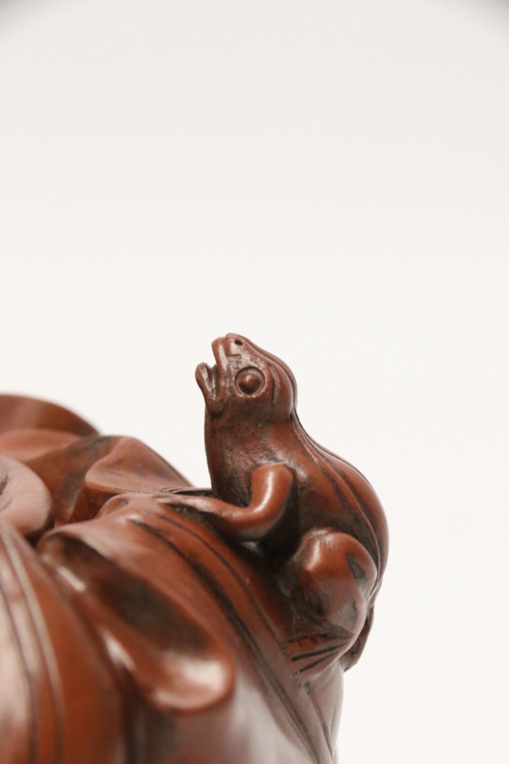 A rare Chinese 19th C Yixing pottery teapot View XI