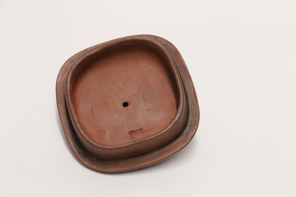 A rare Chinese 19th C Yixing pottery teapot View XVIII