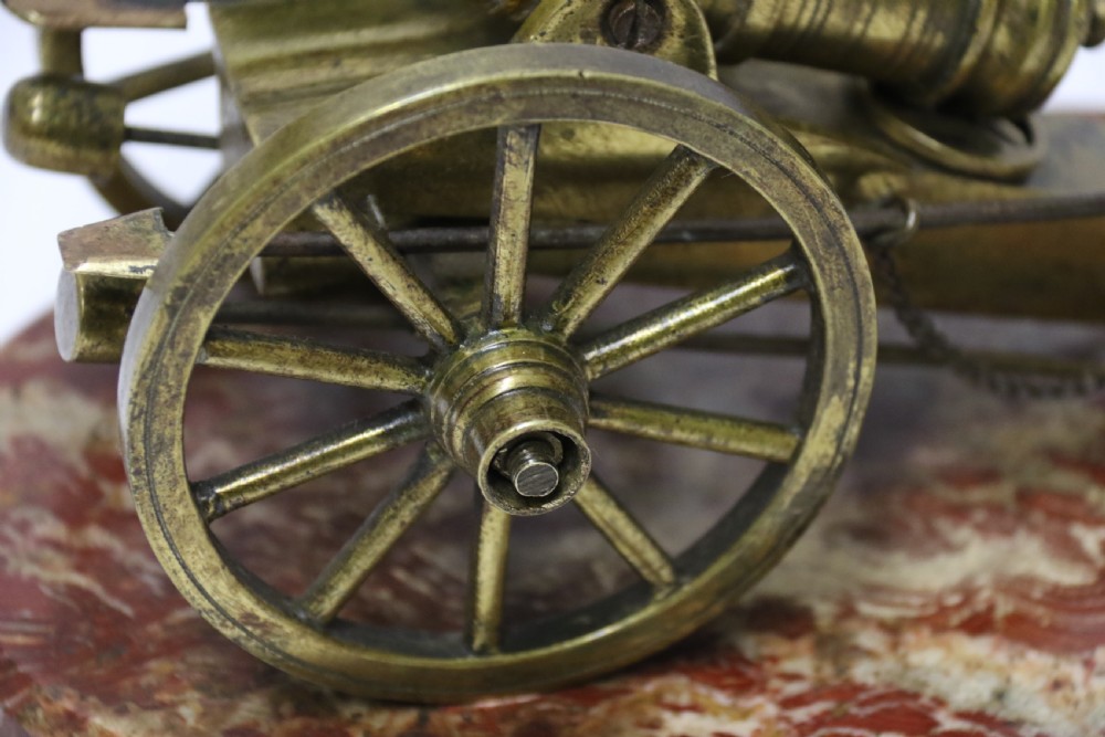 A superb mid-19th century French bronze model canon. View III