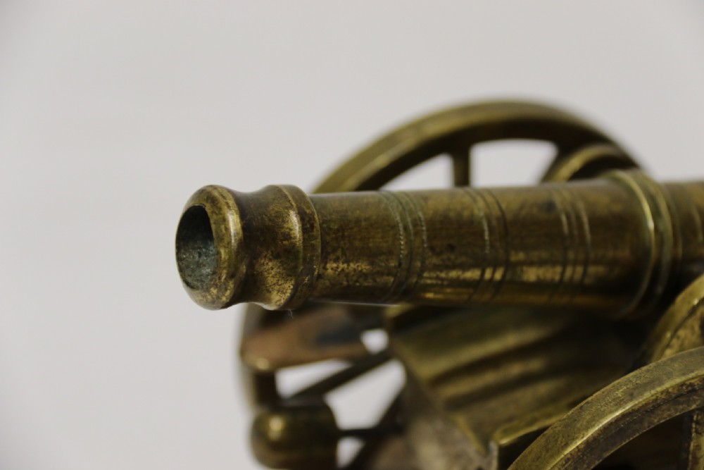 A superb mid-19th century French bronze model canon. View IV
