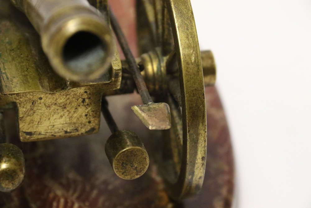 A superb mid-19th century French bronze model canon. View VI