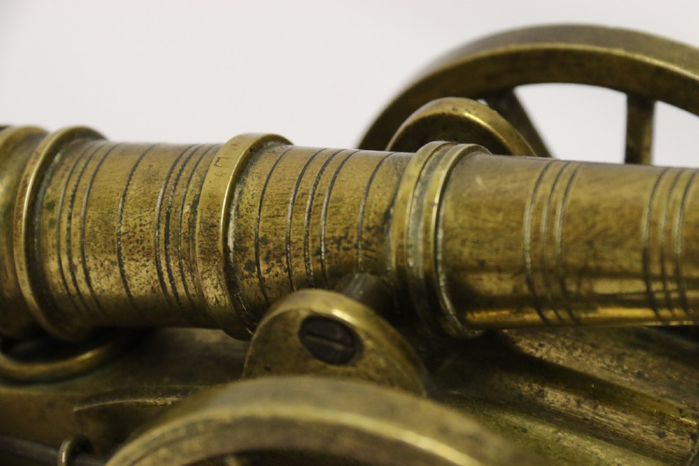 A superb mid-19th century French bronze model canon. View IX