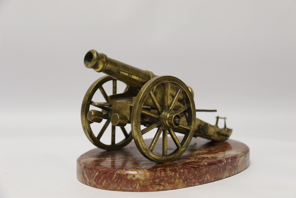 A superb mid-19th century French bronze model canon. View XV