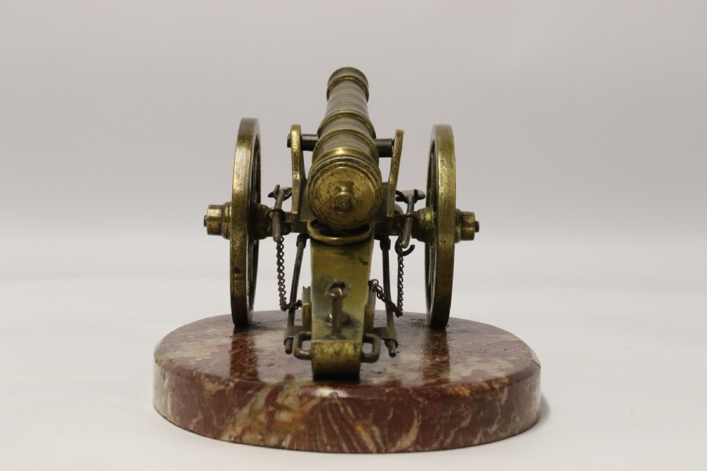 A superb mid-19th century French bronze model canon. View XX