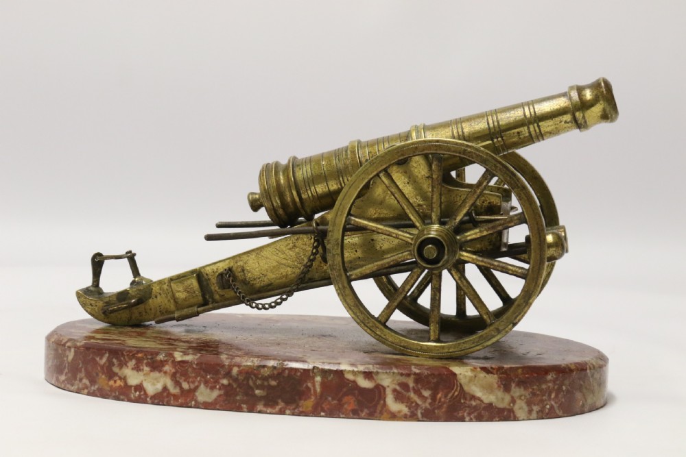 A superb mid-19th century French bronze model canon. View XXII